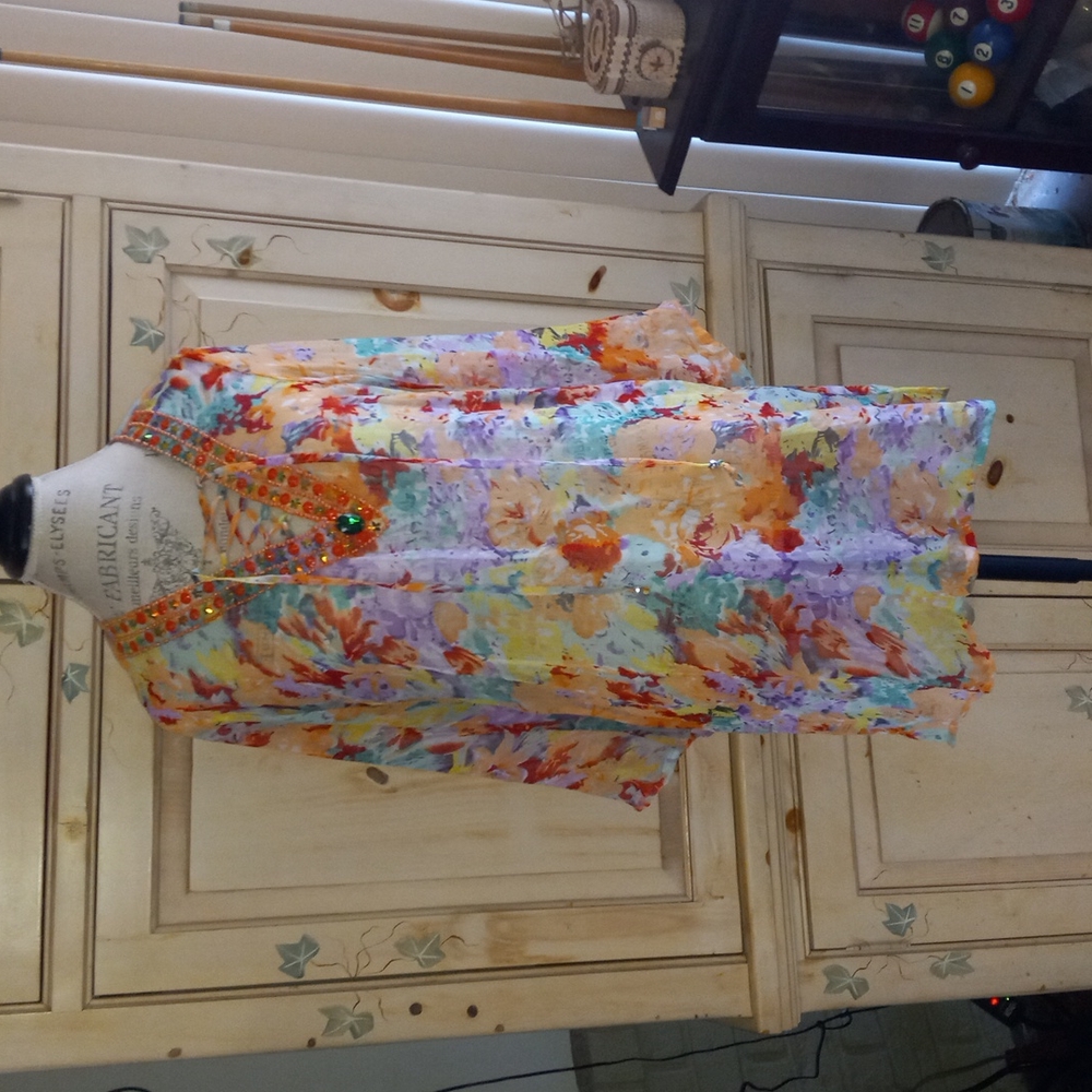Beautiful Sheer Floral Tunic